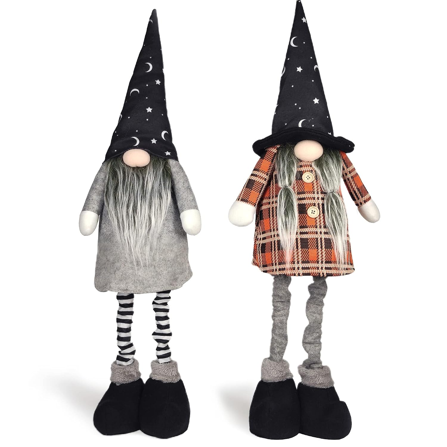 29.5 in. Halloween Plush Gnomes, Pair