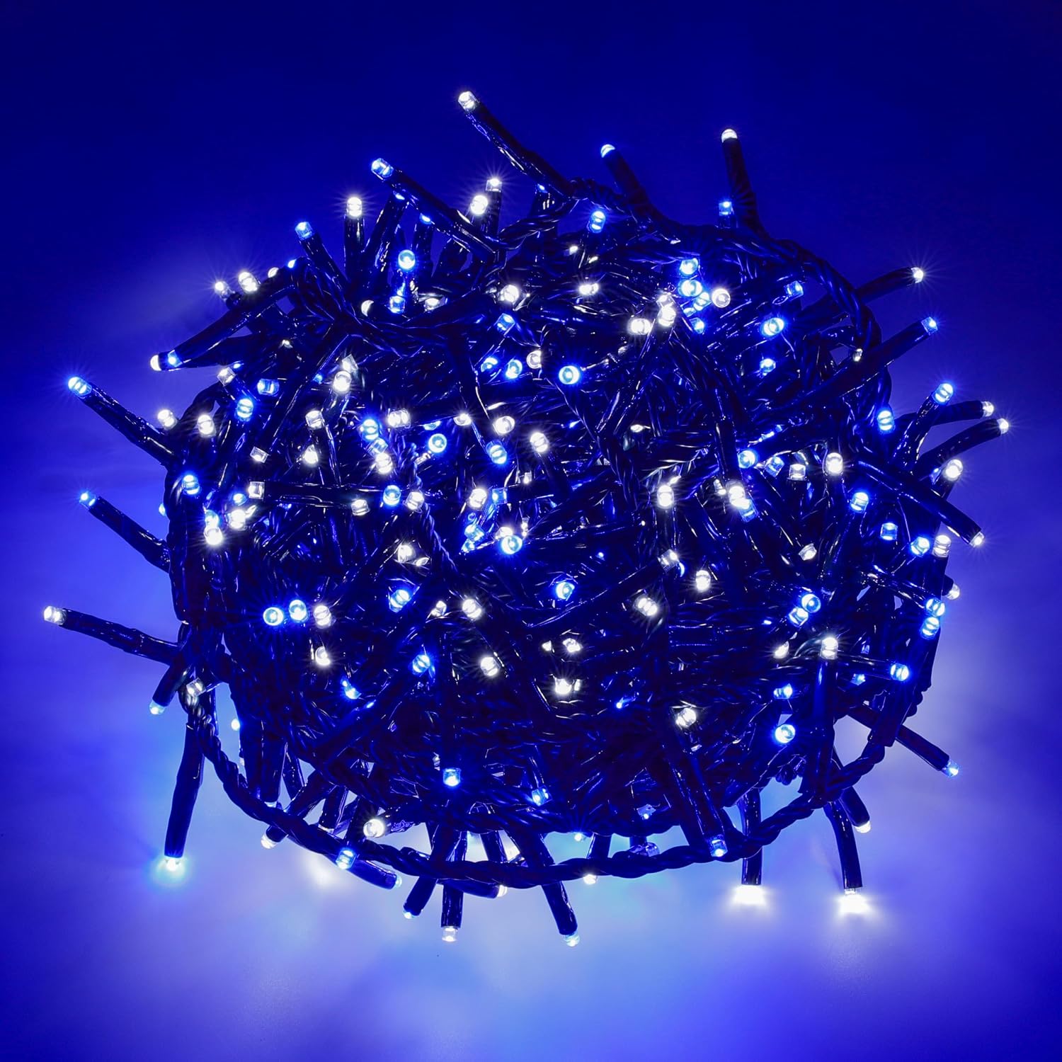 82 ft. Cluster Lights, 1000 LED Blue and White