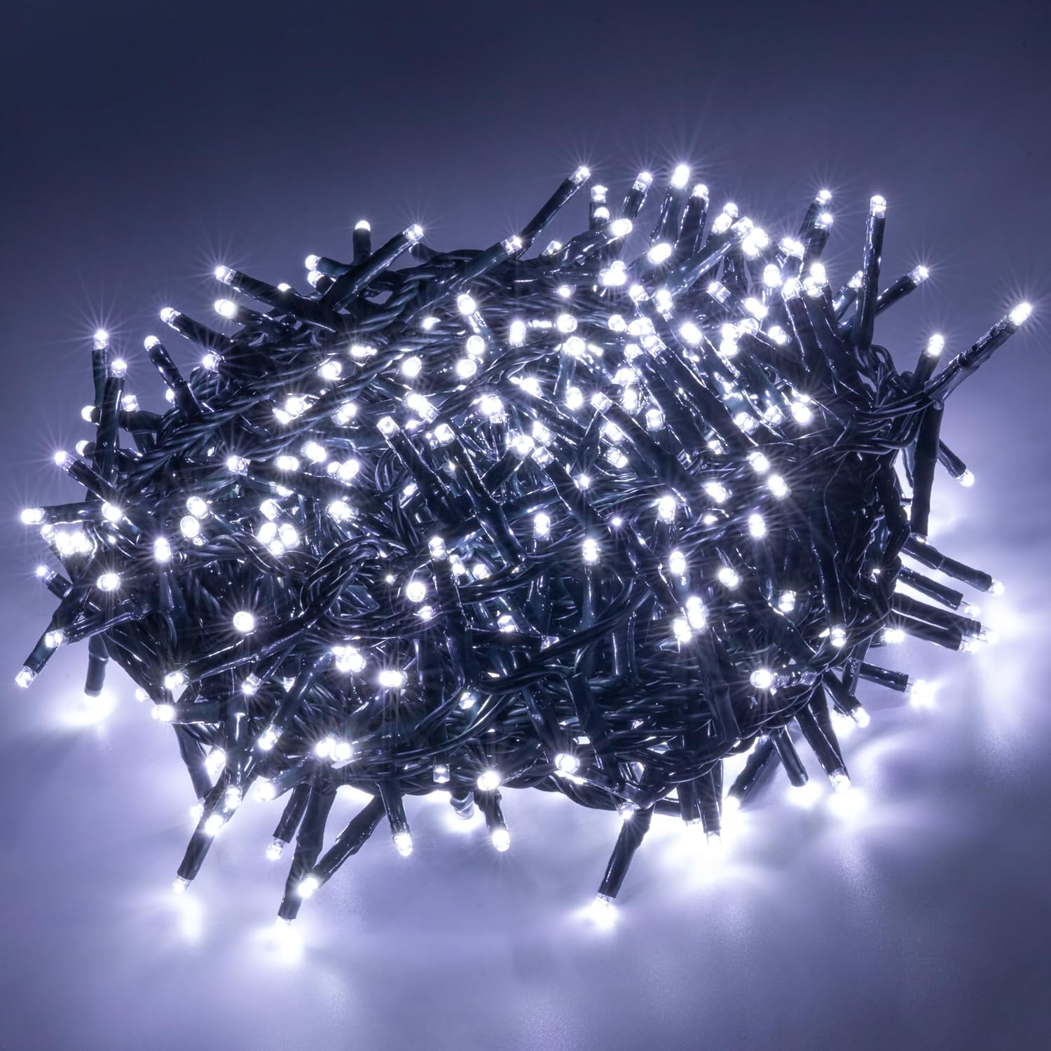 82 ft. Cluster Lights, 1000 LED Plain White