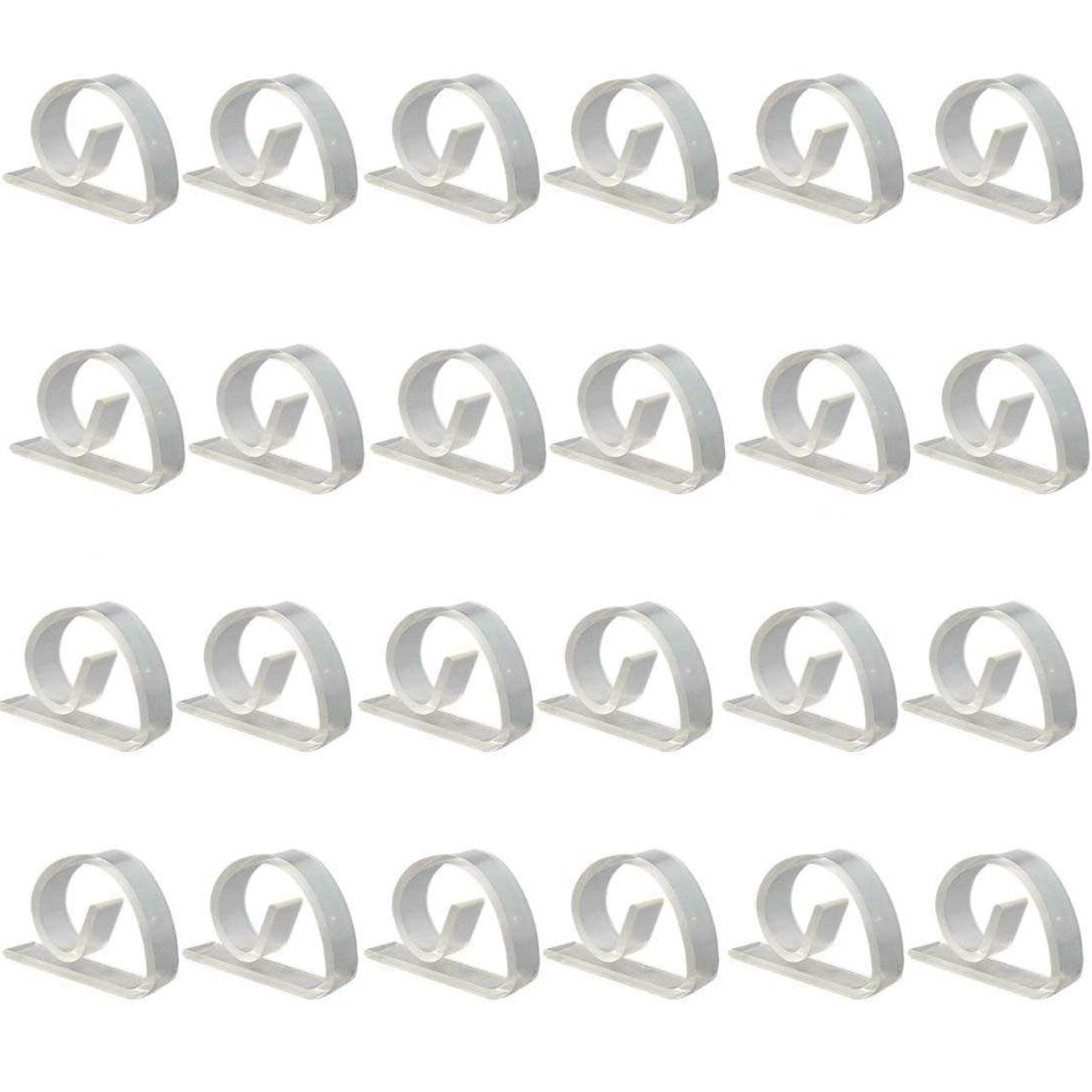 Clear Tablecloth Clips, 24 Pack