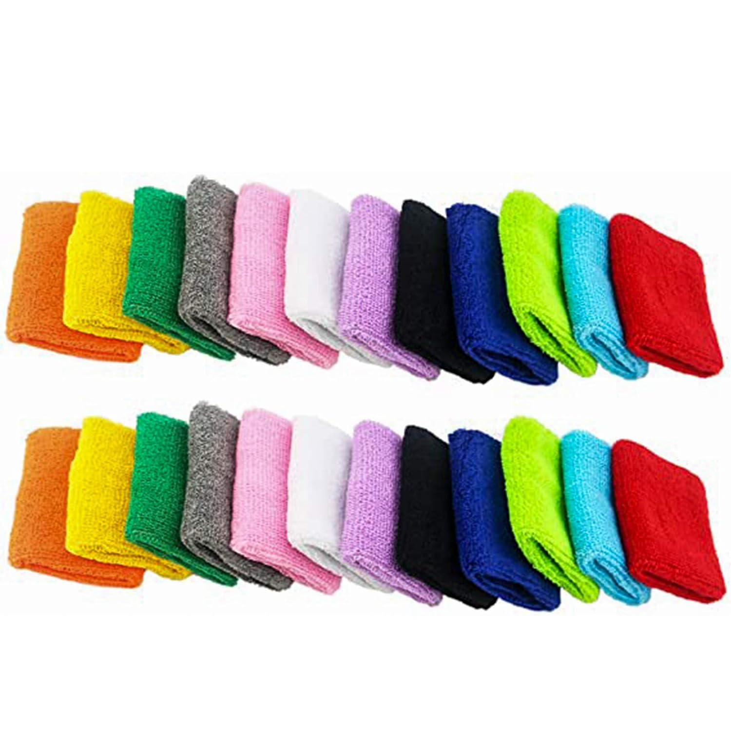 Cotton Sport Sweatbands, 12 Pairs