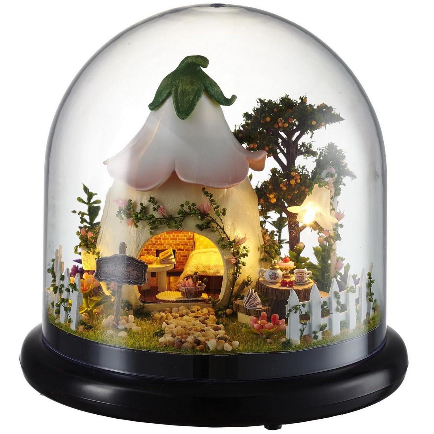 Green Garden Glass Ball Dollhouse Kit