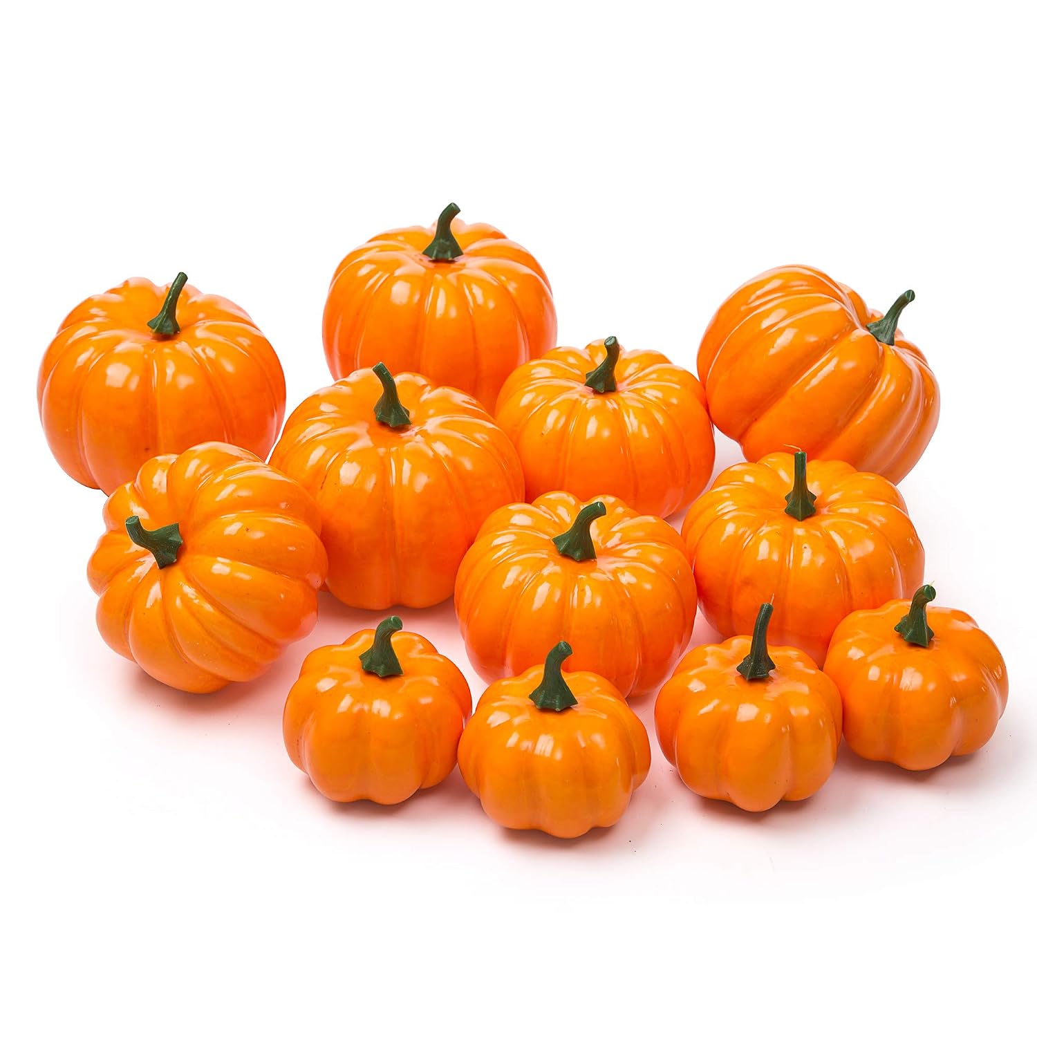 Mini Pumpkins in Orange, 12 Pack